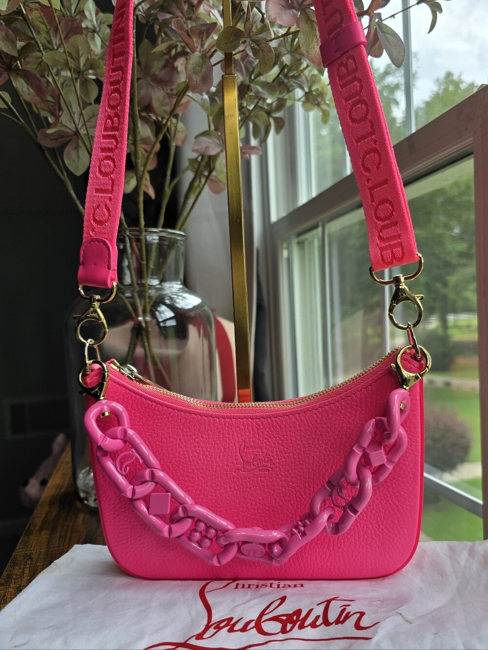 Christian Louboutin Mini Loubila Chain Shoulder Bag